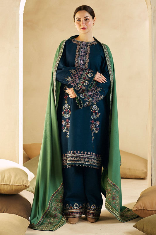 Zara Dhanak Embroidered 3 Piece | ZR103 | Trendy Outfits - Anu Jee.