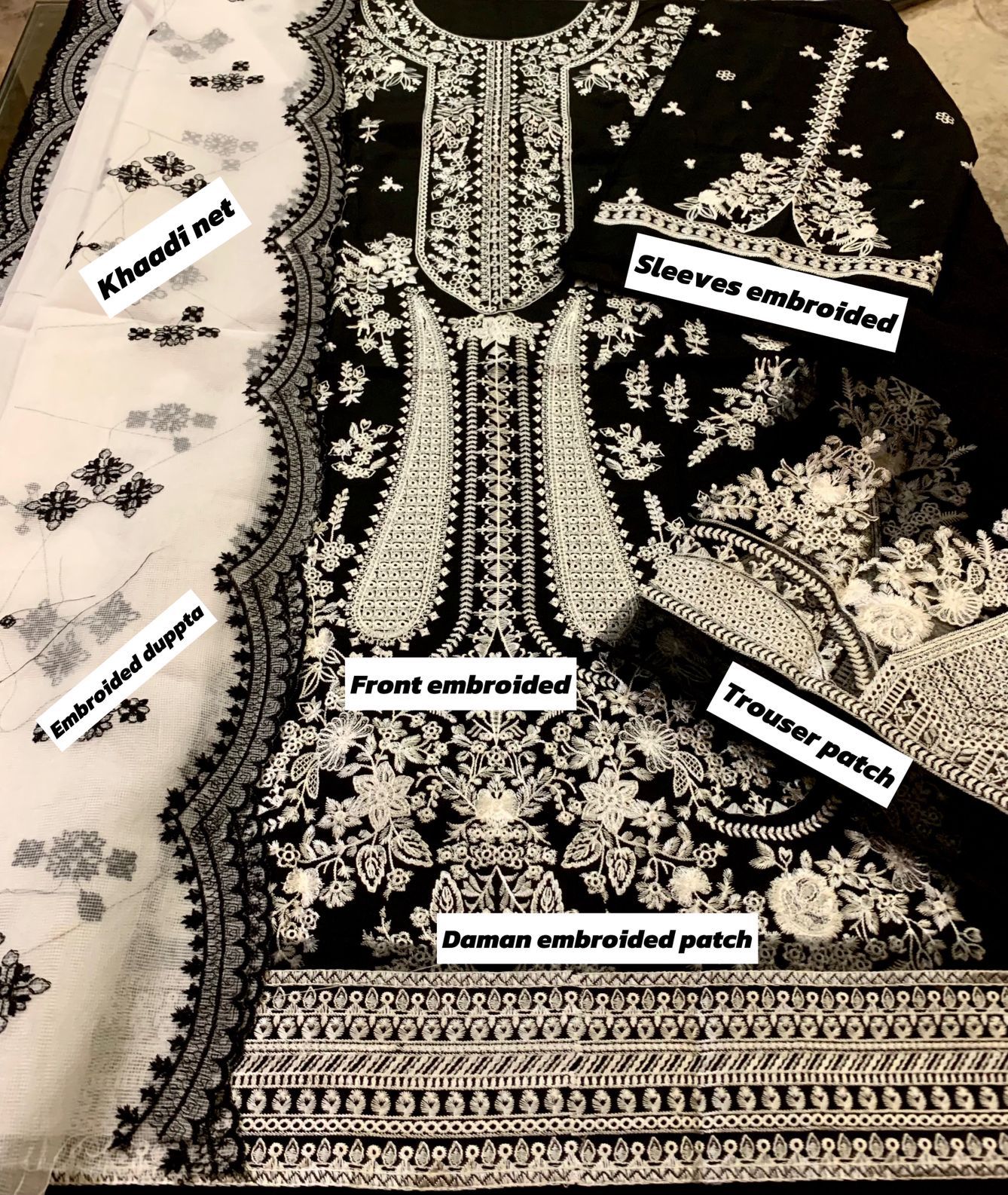 Charizma Dhanak Embroidered 3 Piece | CA100 | Trendy Outfits - Anu Jee.