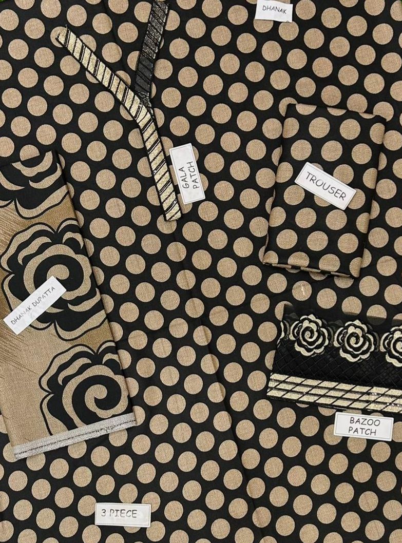 Baroque Dhanak Embroidered 3 Piece | BQ127| - Trendy Outfits -Anu Jee.