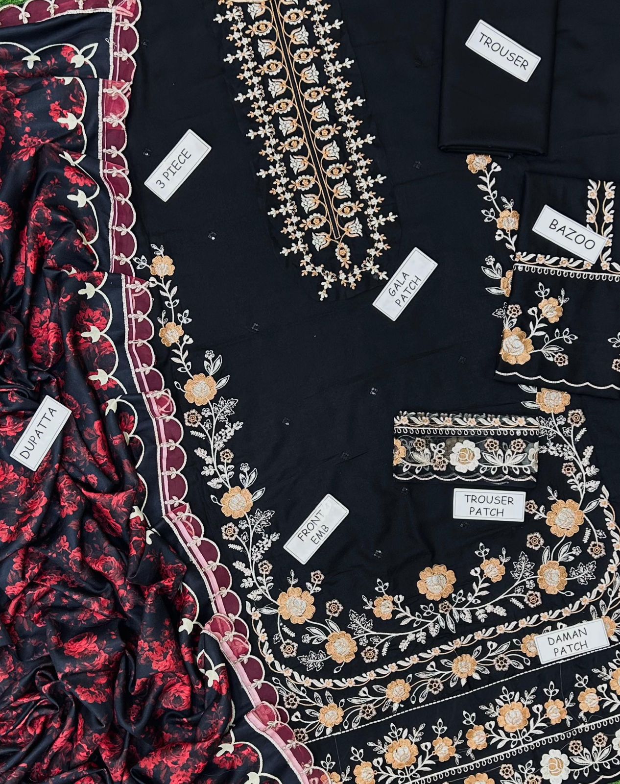 Zara Shahjahan Dhanak Embroidered 3 Piece | ZR104