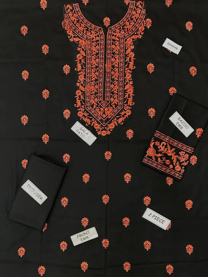 Asimjofa Dhanak Embroidered 2 Piece | AJ100 | - Trendy Outfits -Anu jee