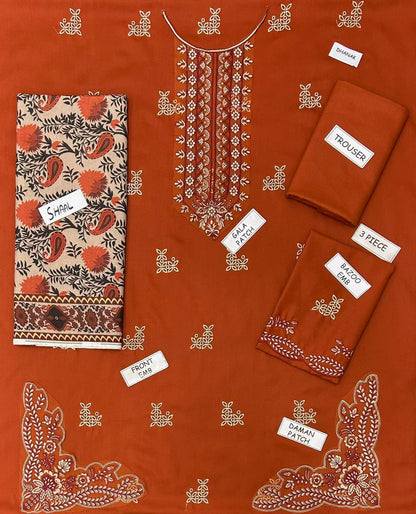 Kayseria Dhanak Embroidered 3 Piece | KY101| - Trendy Outfits -Anu Jee