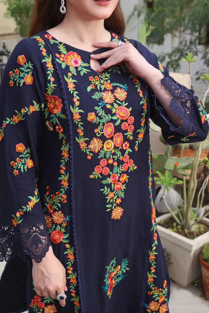 Asimjofa Dhanak Embroidered 3 Piece | AJ104| - Trendy Outfits -Anu Jee