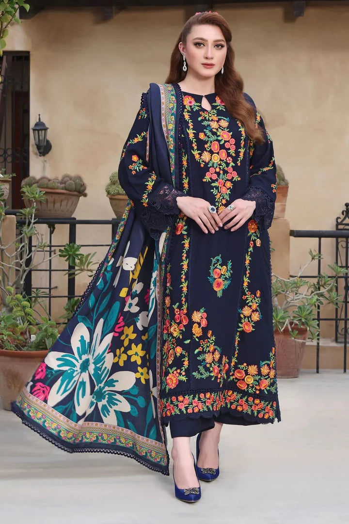 Asimjofa Dhanak Embroidered 3 Piece | AJ104| - Trendy Outfits -Anu Jee
