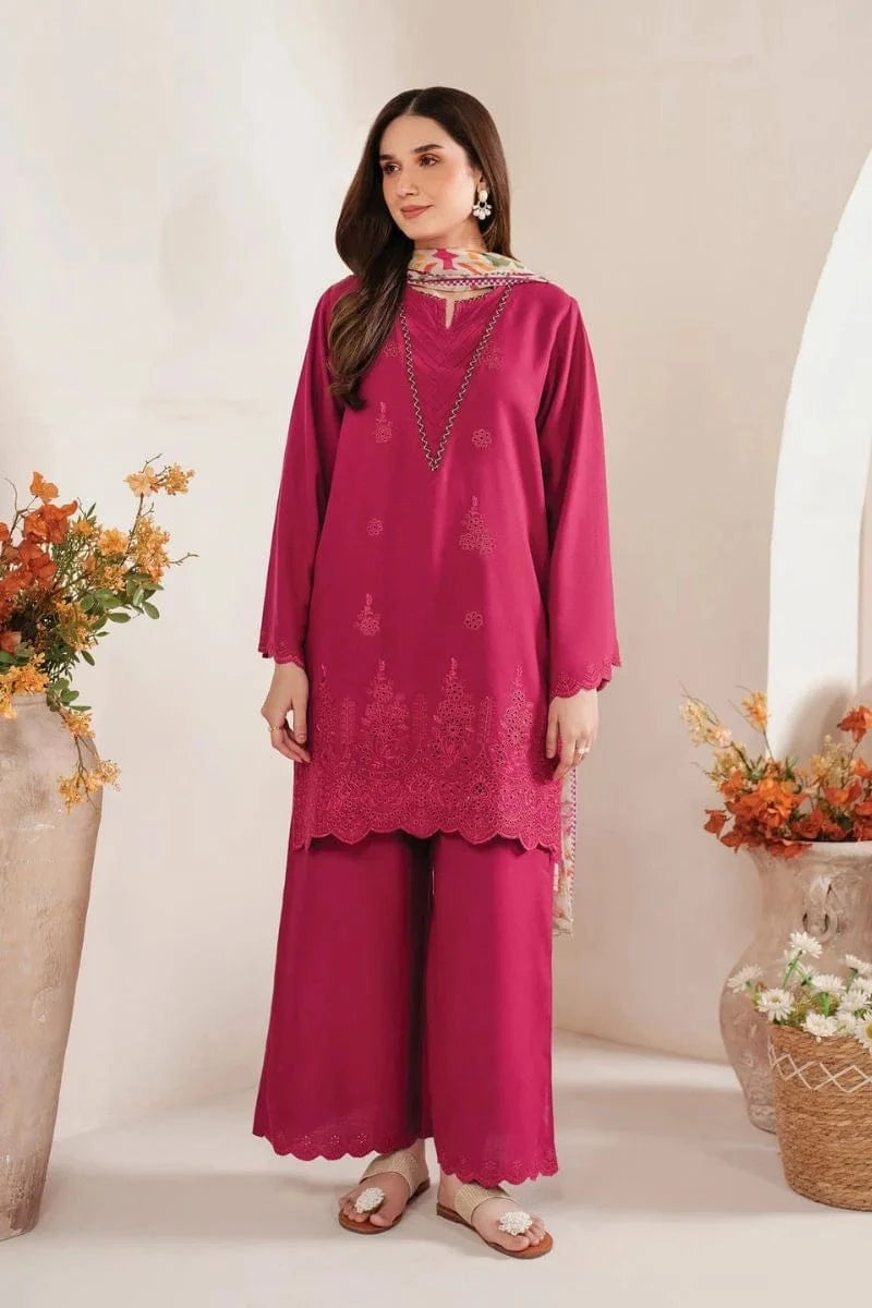 Sapphire Dhanak Embroidered 3 Piece | SP107|- Trendy Outfits -Anu Jee