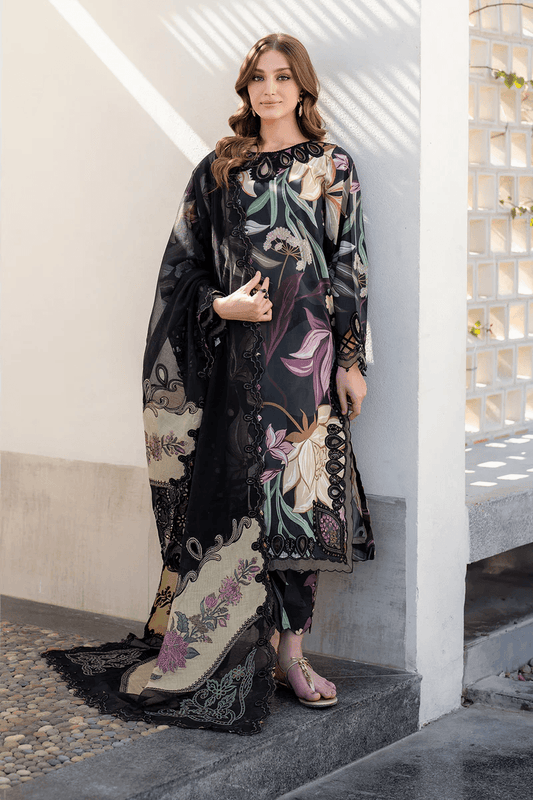 Baroque Linen Embroidered 3 Piece | BQ112 | Trendy Outfits - Anu Jee.