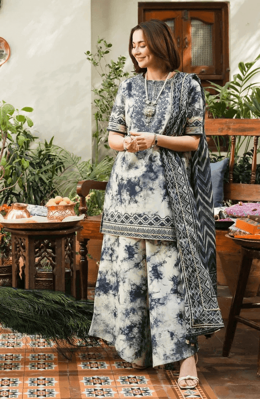 Sapphire Dhanak Embroidered 3 Piece | SP105 | Trendy Outfits - Anu Jee.