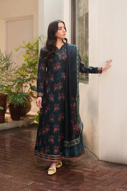 BAROQUE Khaddar Digital Printed 3 Piece | BQ100 | Trendy Outfits - Anu Jee.