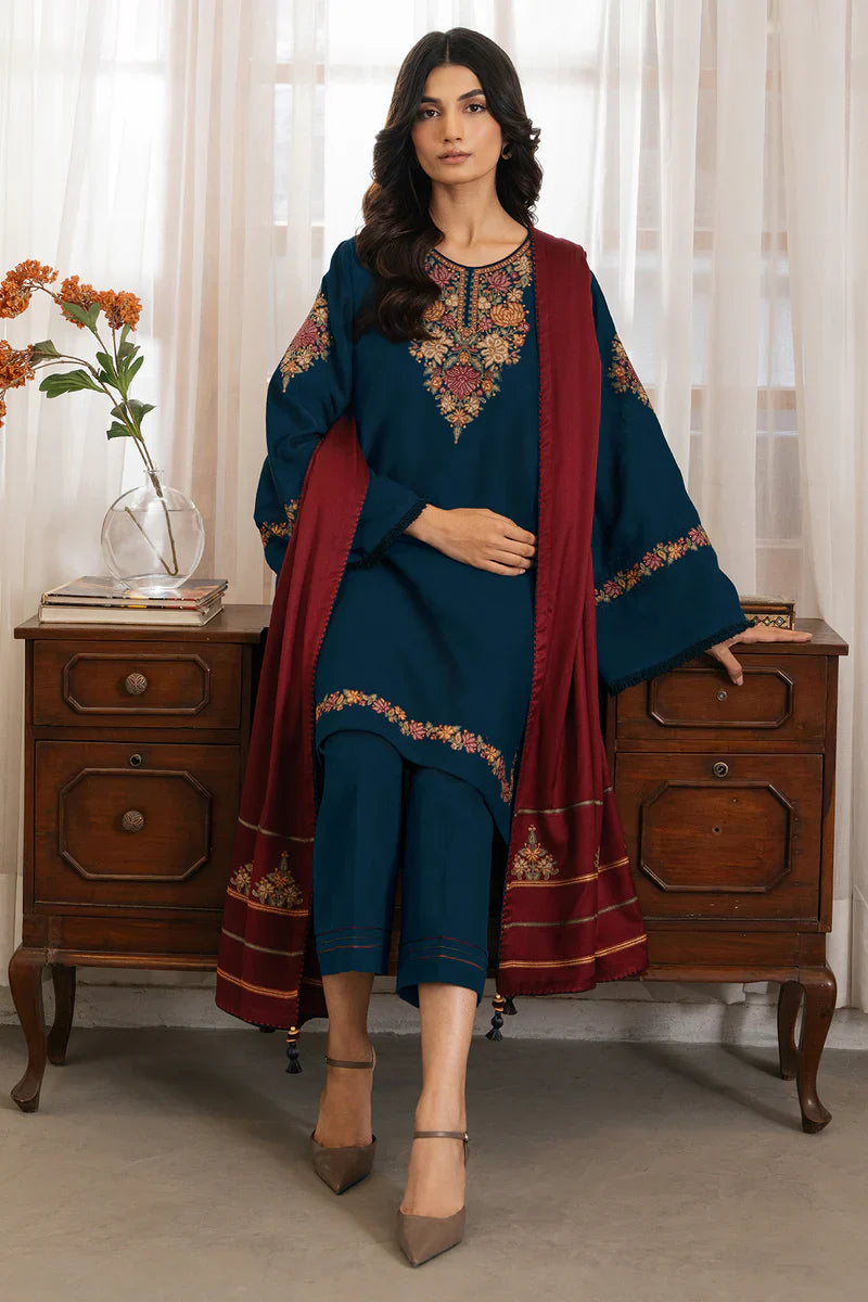 Jazmin Dhanak Embroidered 3 Piece | JZ101 | Trendy Outfits - Anu Jee.