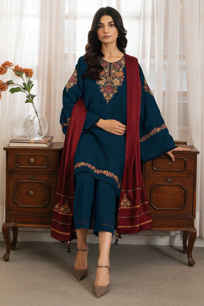 Jazmin Dhanak Embroidered 3 Piece | JZ101 | Trendy Outfits - Anu Jee.
