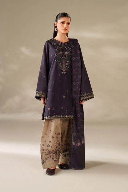 Iznik Dhanak Embroidered 3 Piece | IZ123| - Trendy Outfits -Anu Jee