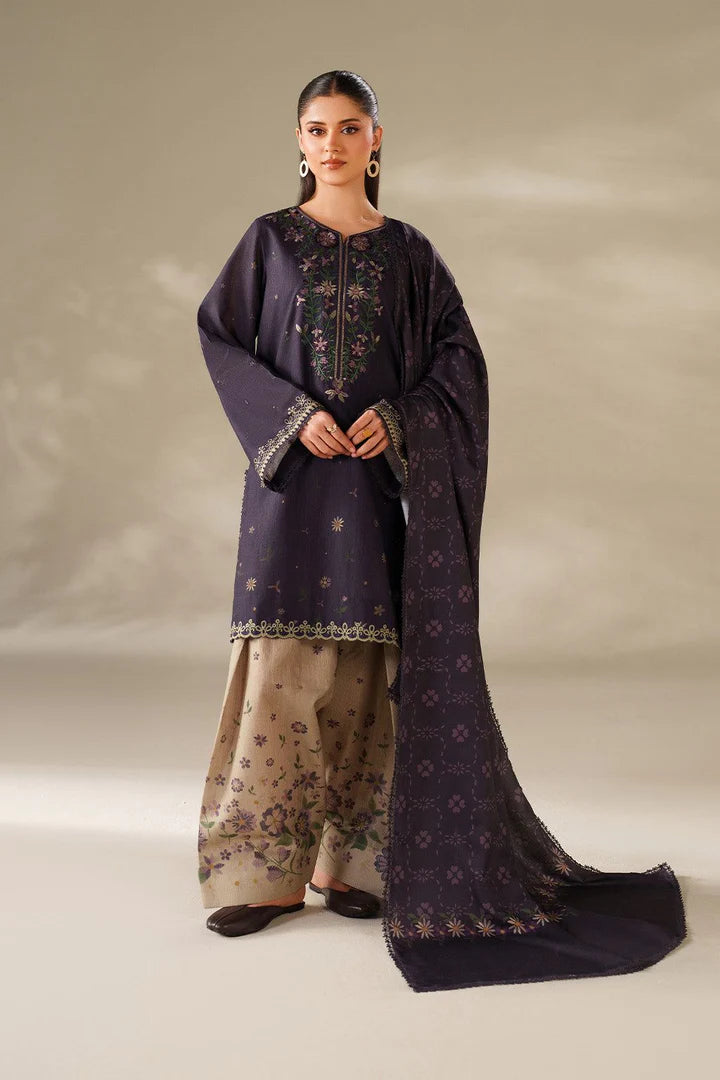Iznik Dhanak Embroidered 3 Piece | IZ123| - Trendy Outfits -Anu Jee