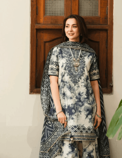 Sapphire Dhanak Embroidered 3 Piece | SP105 | Trendy Outfits - Anu Jee.