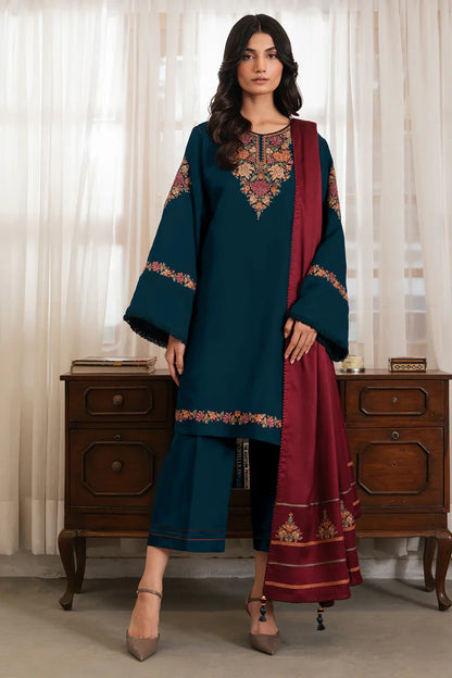 Jazmin Dhanak Embroidered 3 Piece | JZ101 | Trendy Outfits - Anu Jee.