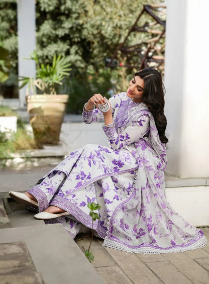 Aneela Linen Embroidered 3 Piece | AN104  | Trendy Outfits - Anu Jee.