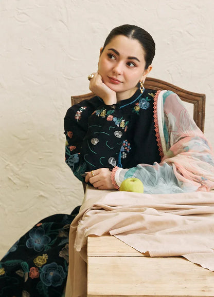 Zara Dhanak Embroidered 3 Piece | ZR106 |- Trendy Outfits - Anu Jee.