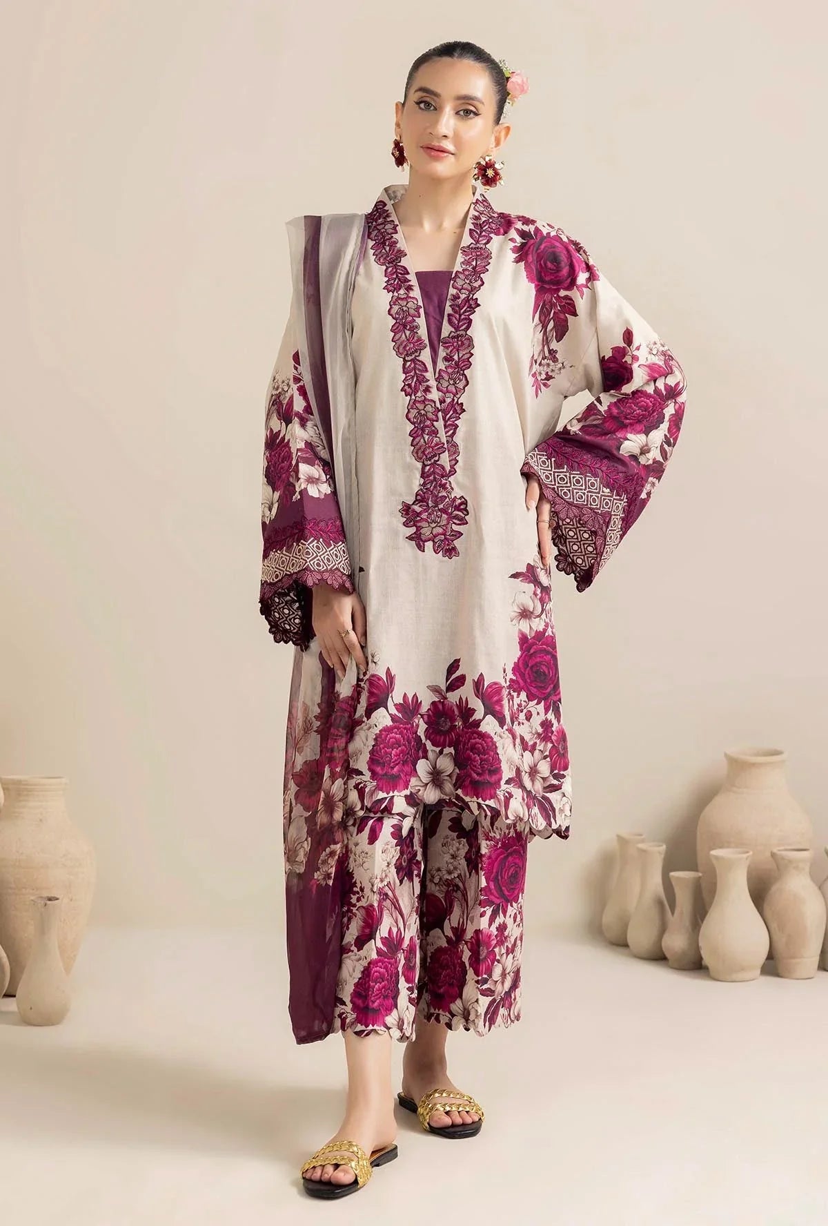 Lulusar Silk Digital Printed 3 Piece | LR115| - Trendy Outfits -Anu Jee