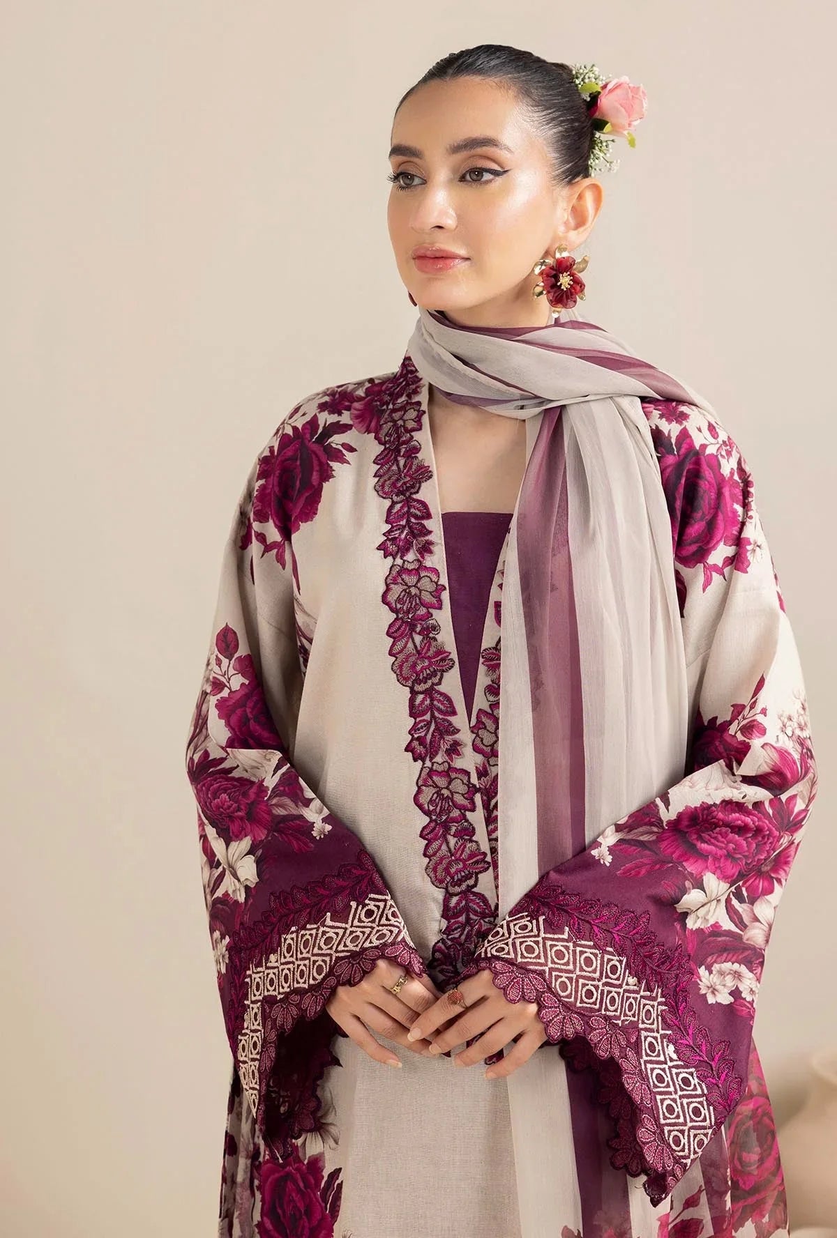 Lulusar Silk Digital Printed 3 Piece | LR115| - Trendy Outfits -Anu Jee