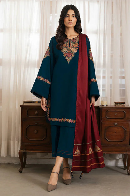 Jazmin Dhanak Embroidered 3 Piece | JZ101 | Trendy Outfits - Anu Jee.
