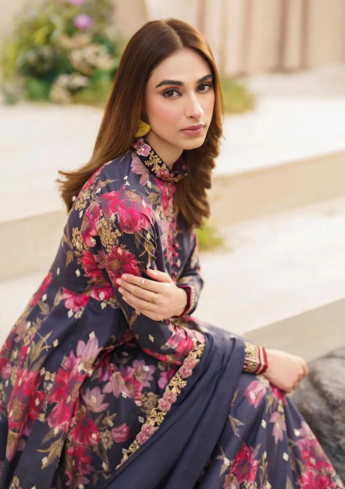 Maria.B. Silk Embroidered 3 Piece | MB105 | Trendy Outfits - Anu Jee.