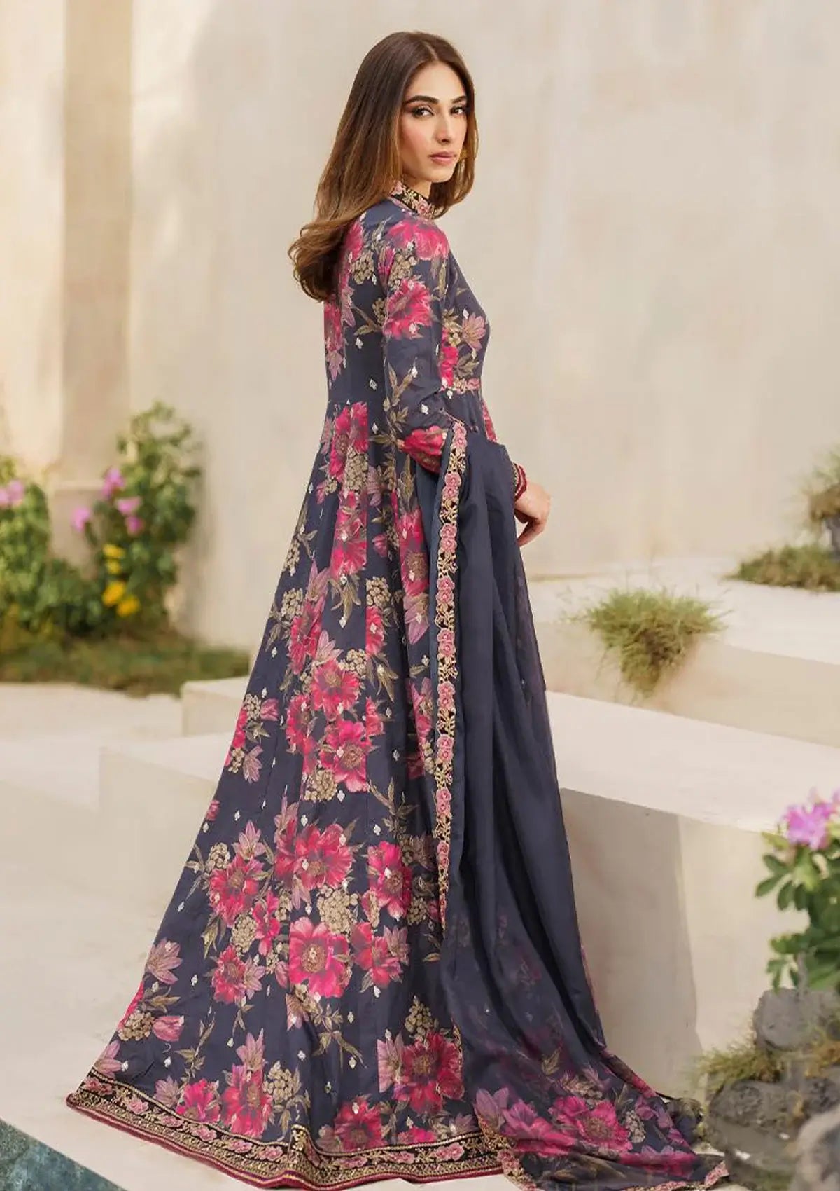 Maria.B. Silk Embroidered 3 Piece | MB105 | Trendy Outfits - Anu Jee.