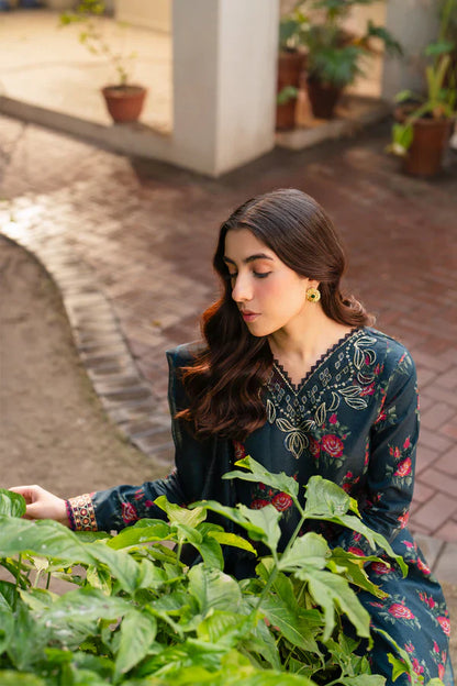 BAROQUE Khaddar Digital Printed 3 Piece | BQ100 | Trendy Outfits - Anu Jee.