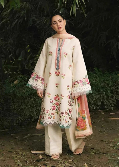 Zara Dhanak Embroidered 3 Piece | ZR105| - Trendy Outfits -Anu Jee