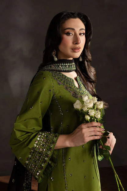 Aneela Dhanak Embroidered 3 Piece | AN110| - Trendy Outfits -Anu Jee