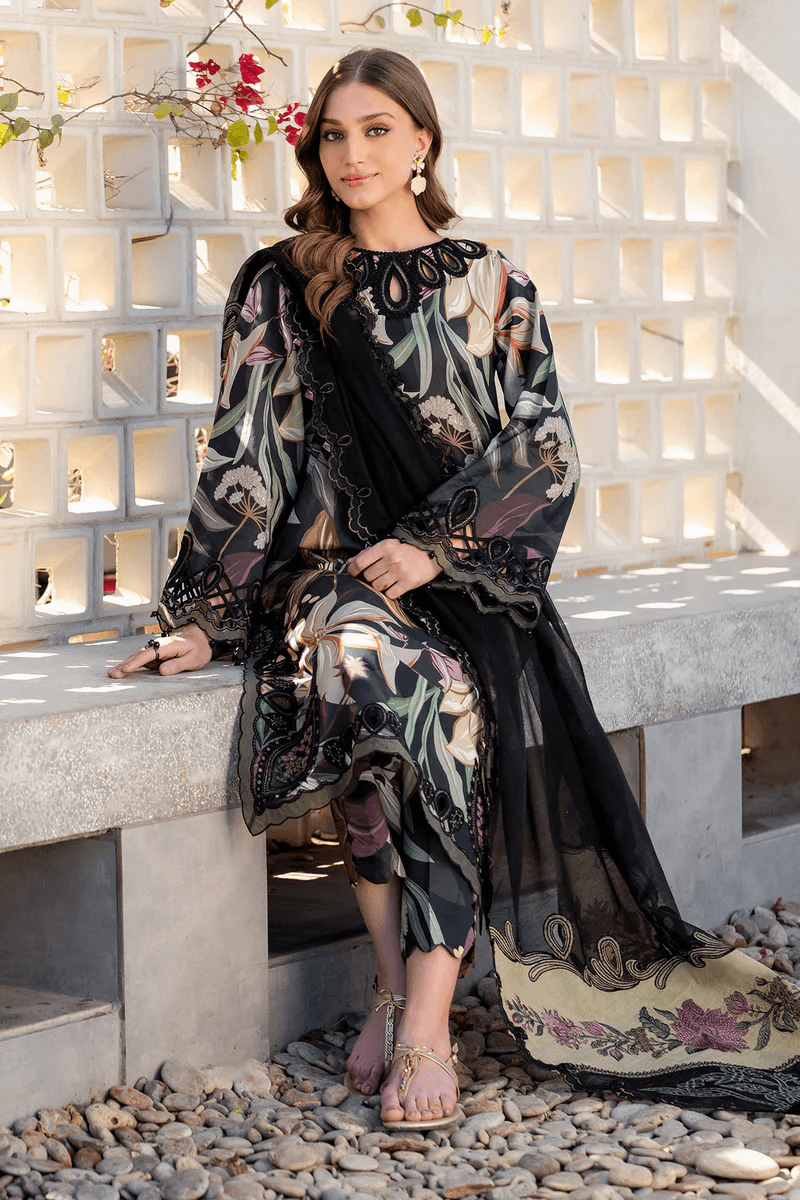 Baroque Linen Embroidered 3 Piece | BQ112 | Trendy Outfits - Anu Jee.