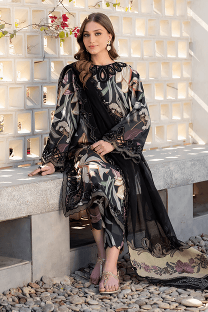 Baroque Linen Embroidered 3 Piece | BQ112 | Trendy Outfits - Anu Jee.