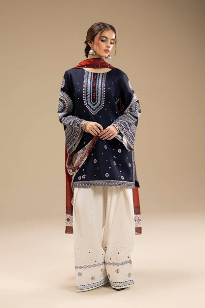 Jazmin Dhanak Embroidered 3 Piece | JZ103 | Trendy Casual Outfits - Anu Jee.
