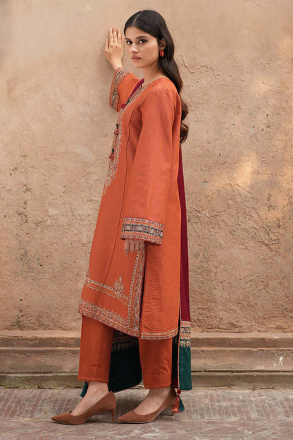 Jazmin Dhanak Embroidered 3 Piece | JZ102 | Trendy Outfits - Anu Jee.