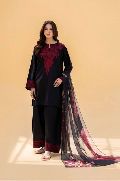 Laam Dhanak Embroidered 3 Piece | LM100 | Trendy Outfits - Anu Jee.