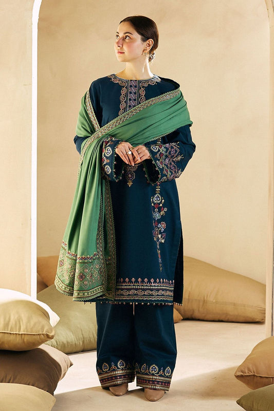 Zara Dhanak Embroidered 3 Piece | ZR103 | Trendy Outfits - Anu Jee.