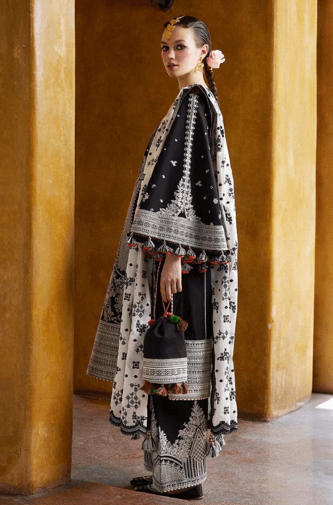 Charizma Dhanak Embroidered 3 Piece | CA100 | Trendy Outfits - Anu Jee.