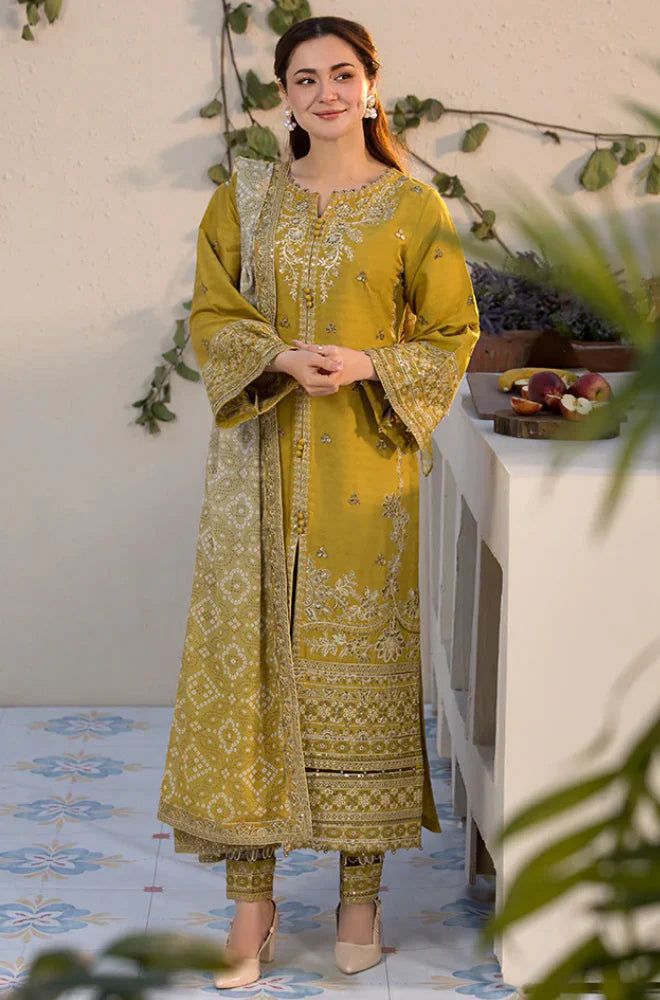 Qalamkar Dhanak Embroidered 3 Piece | QR101 | Trendy Outfits - Anu Jee.