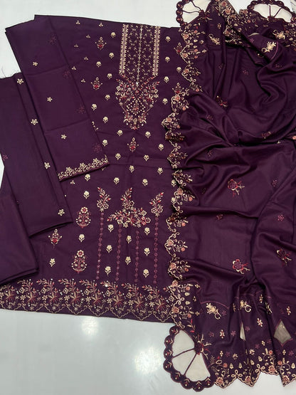 Bareeze Dhanak Embroidered 3 Piece | BZ101| - Trendy Outfits -Anu Jee