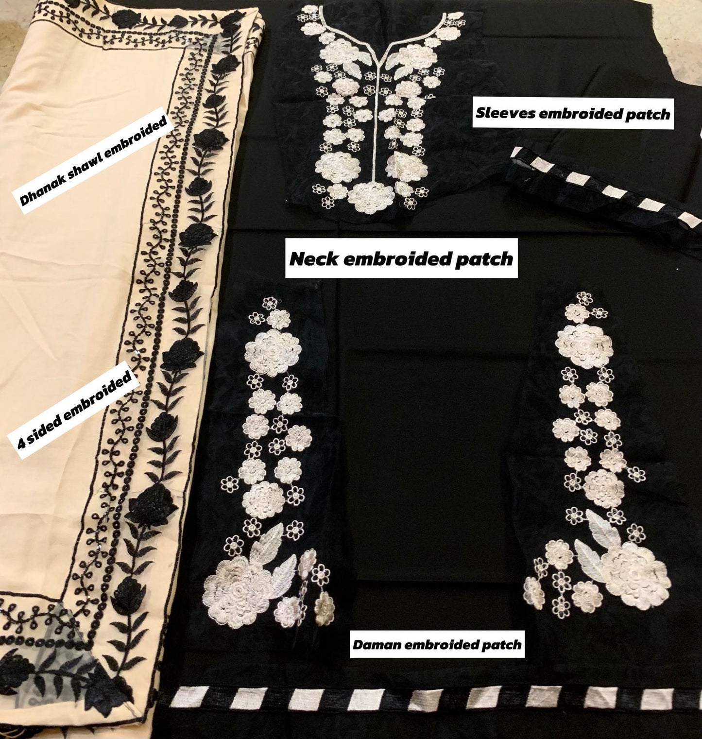 Charizma Dhanak Embroidered 3 Piece | CA101