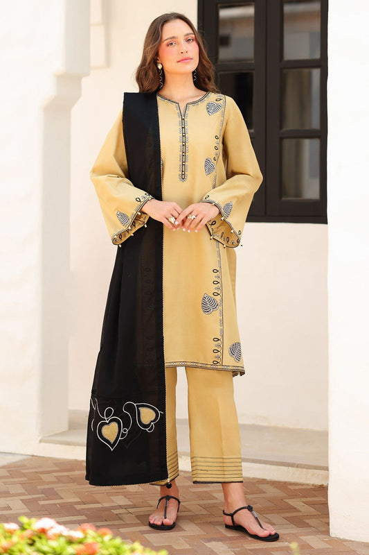 Jazmin Dhanak Embroidered 3 Piece | JZ105 | Trendy Outfits - Anu Jee.