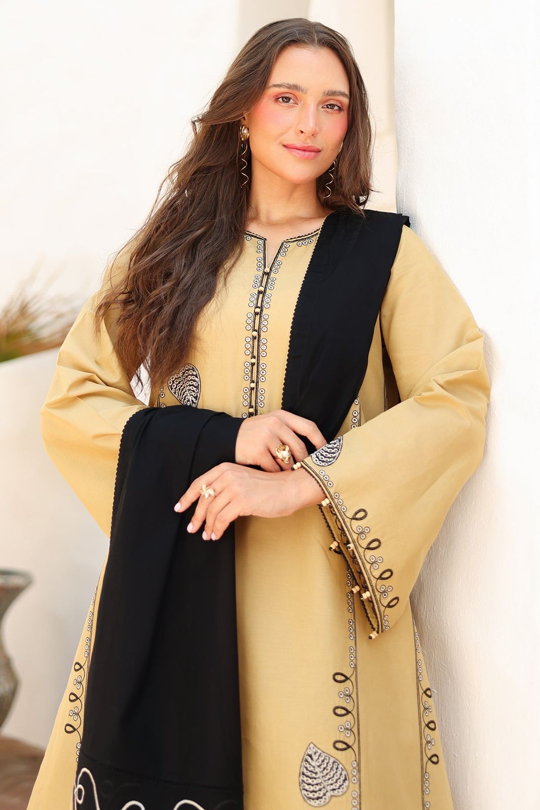 Jazmin Dhanak Embroidered 3 Piece | JZ105 | Trendy Outfits - Anu Jee.