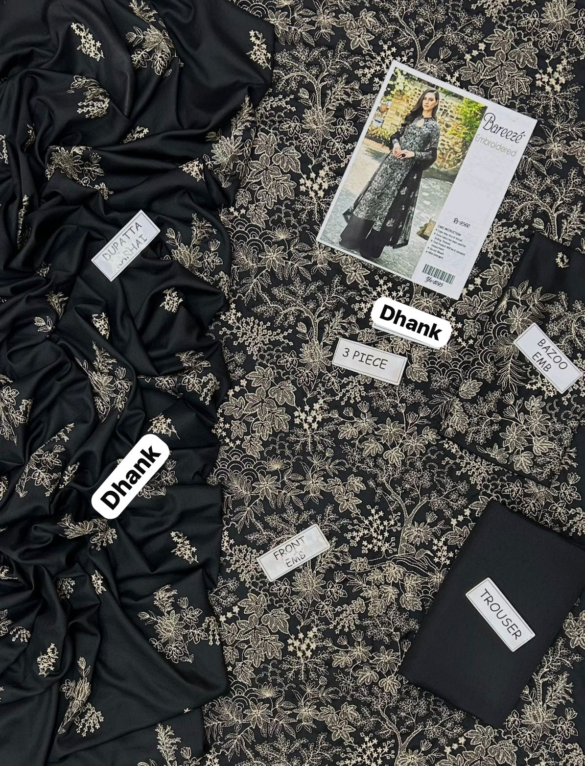 Bareeze Dhanak Embroidered 3 Piece | BZ100 | - Trendy Outfits -Anu Jee