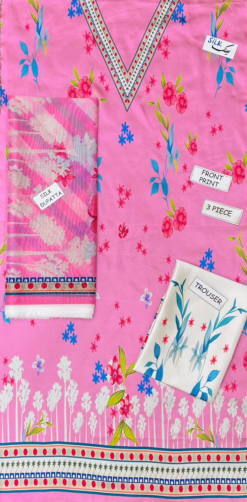 Lulusar Silk Digital Printed 3 Piece | LR123| - Trendy Outfits -Anu Jee