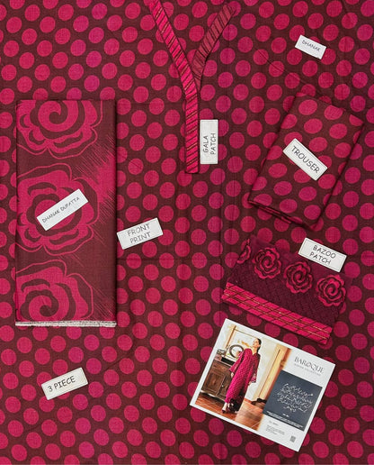 Baroque Dhanak Embroidered 3 Piece | BQ126| - Trendy Outfits -Anu Jee .