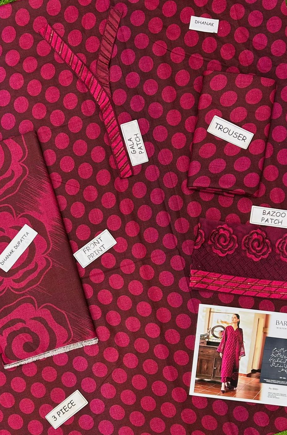Baroque Dhanak Embroidered 3 Piece | BQ126| - Trendy Outfits -Anu Jee .