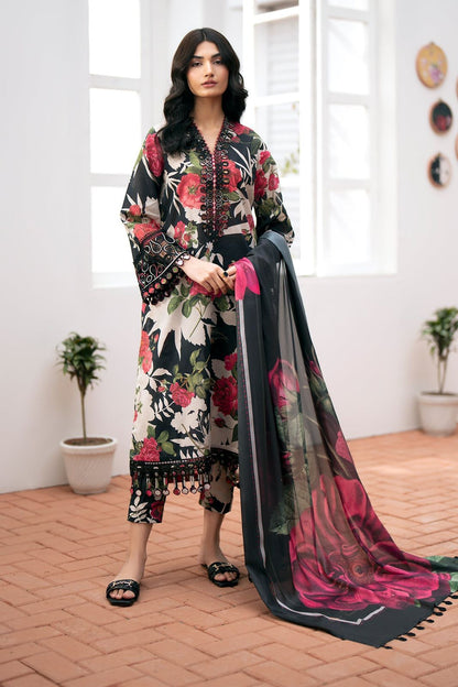 Baroque Dhanak Embroidered 3 Piece | BQ125