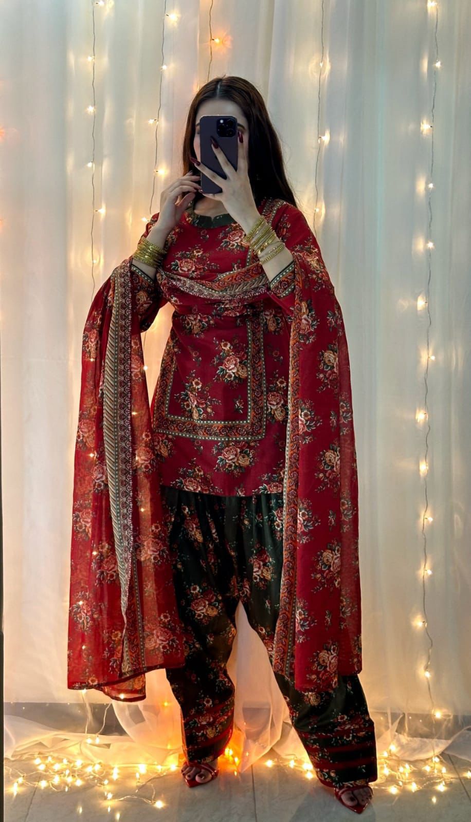 Bin Saeed Silk Embroidered 3 Piece | BS100| - Trendy Outfits -Anu Jee