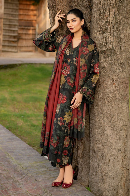 Baroque Dhanak Embroidered 3 Piece | BQ120| - Trendy Outfits -Anu Jee