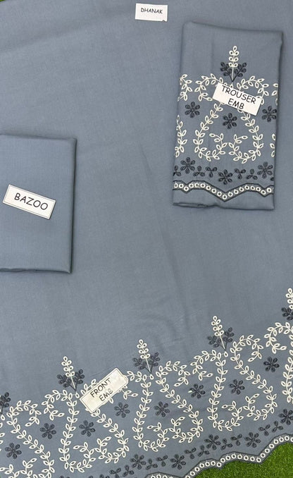 Jazmin Dhanak Embroidered 2 Piece | JZ107| - Trendy Outfits -Anu Jee