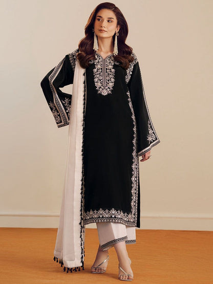 Vanya Dhanak Embroidered 3 Piece | VA101|- Trendy Outfits - Anu Jee