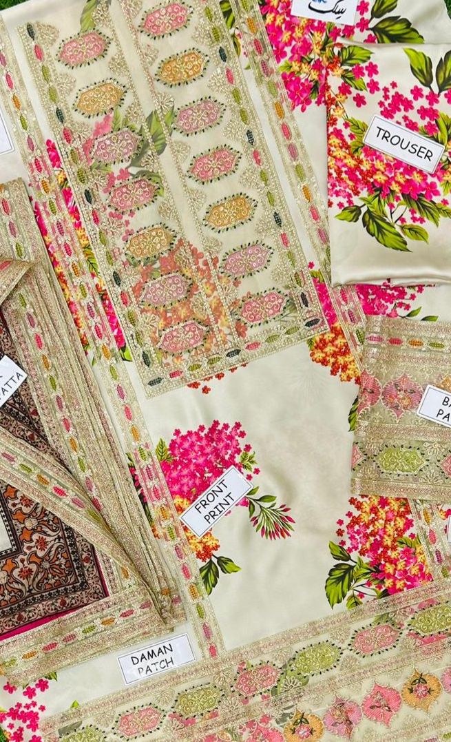 Kareena Kapoor Silk Embroidered 3 Piece | KK100  | Trendy Outfits - Anu Jee.